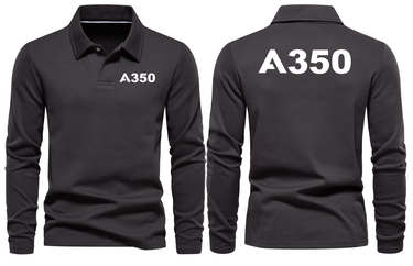 AIRBUS A350 LONG SLEEVE POLO